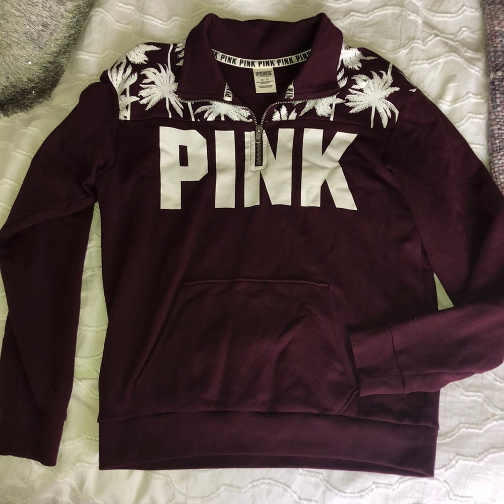 Maroon quarter zip